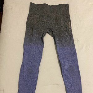 Gymshark ombre seamless leggings purple/grey